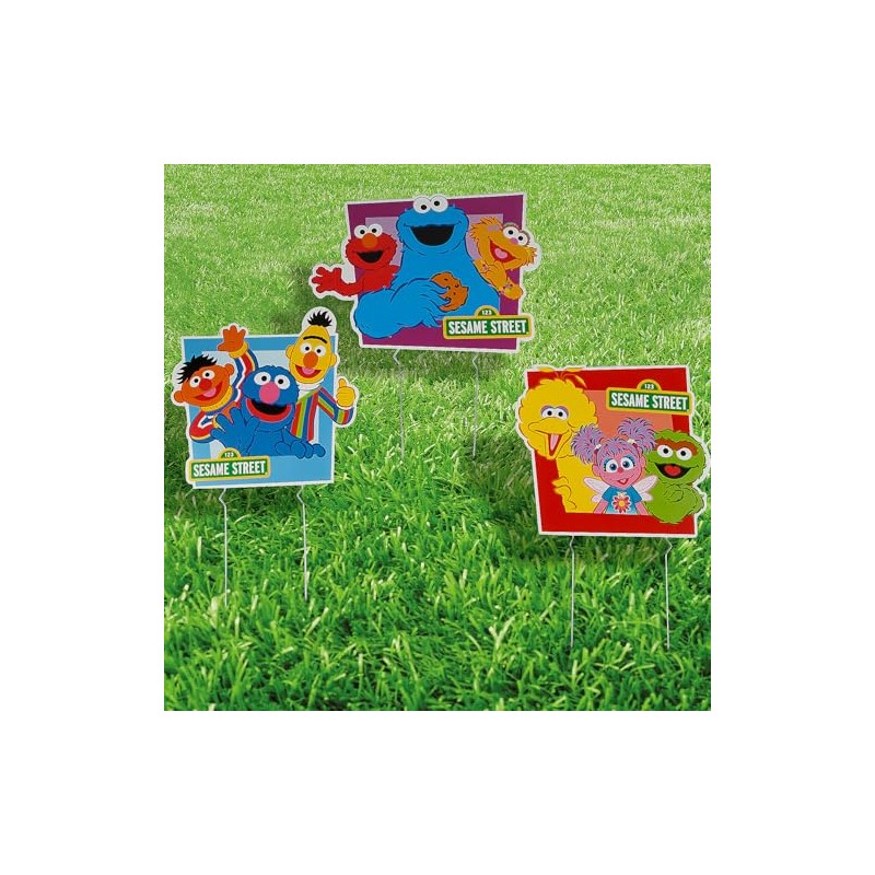 16" Sesame Street Character Single-Sided Plastic Yard Signs - 3