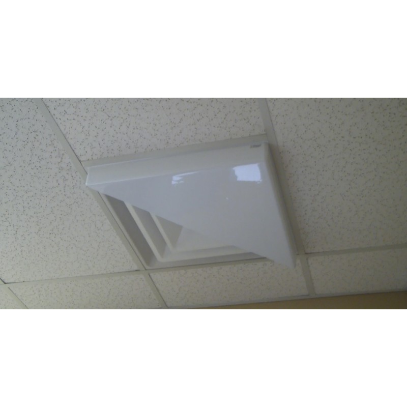 Corner Air Diverter (Triangle) for 2'x2' Ceiling Air Diffuser-Package of