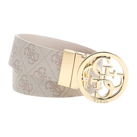 GUESS Noelle Nolana Belt W75 Dove Logo - Can be Shortened, beige