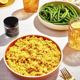 Kiva Premium Spanish Saffron, 3g - Grade A+ Quality Saffron Threads for Paella, Risotto, Rice, Tea, Desserts | Non-GMO | No Additives | Glass Jar