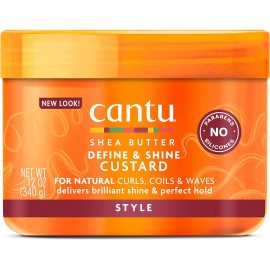 Cantu Curling Custard Gel Para Cabello Rizado Shea Butter For Natural Hair 340 Grs