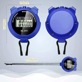 Digital Sports Stopwatch Timer Lap Large Display Interval Training Digital Stopwatch With Calendar Alarm Clock| Refree Digital Stopwatch For Sports Training, Swimming Running. (Orange)