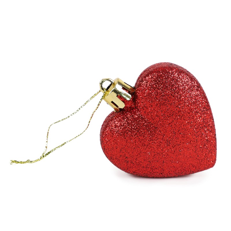 Christmas Concepts® Pack of 8-60mm (2.4") Heart Shaped Christmas Tree