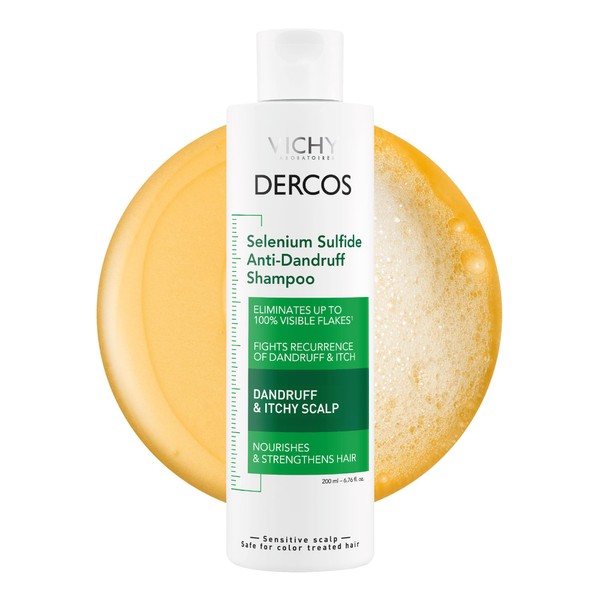 Dercos Anti Dandruff Shampoo, Dry Scalp Treatment and Itch Relief.