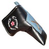 Denim Golf Putter Cover Pin Type Magnetic Blue
