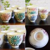 Kutaniyaki Tea Cup Set, 5 Guests, Hana Stylish, Tea Bowl,