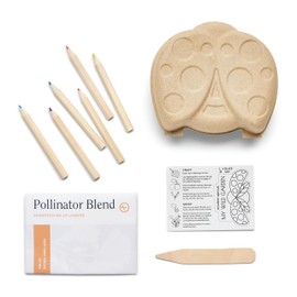 Modern Sprout Curious Critters Garden Activity Kit [3-Pack] Mixed Wildflower Seeds Packet, Butterfly, Ladybug & Bumblebee - Garden Seed Starter Kit - Kids Gardening Set - Sustainable Gardening Gift