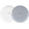 V-TOP Bathtub Drain Stopper 2 Pack, 5 inches Silicone Tub