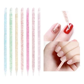 noved 1200 Piezas Palitos De Naranjo Glitter Para Uñas Cutículas