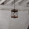 Fivess Lighting Rustic Farmhouse Plug in Pendant Light with 15ft