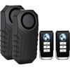 Bike Alarm with Remote 2 Pack, 113dB Wireless Anti-Theft Vibration