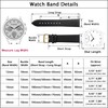 EACHE 12mm Thin Leather Watch Band for Women Ladies Men