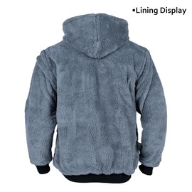 Sicalobo High Visibility Jackets for Men,ANSI Class 1 Reflective Work Jacket,Safety Jacket for Men Cold Weather,Black,Small