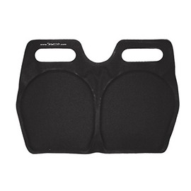 Skwoosh Stadium Gel Cushion for bleacher Seating - Portable, Lightweight and Made in USA (Black)