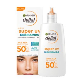 GARNIER DELIAL Liquid Face Cream for Daily Use, Very High Sun Protection, SPF 50+, Anti Impurities with Niacinamide, Non-Comedogenic Formula, 40 ml