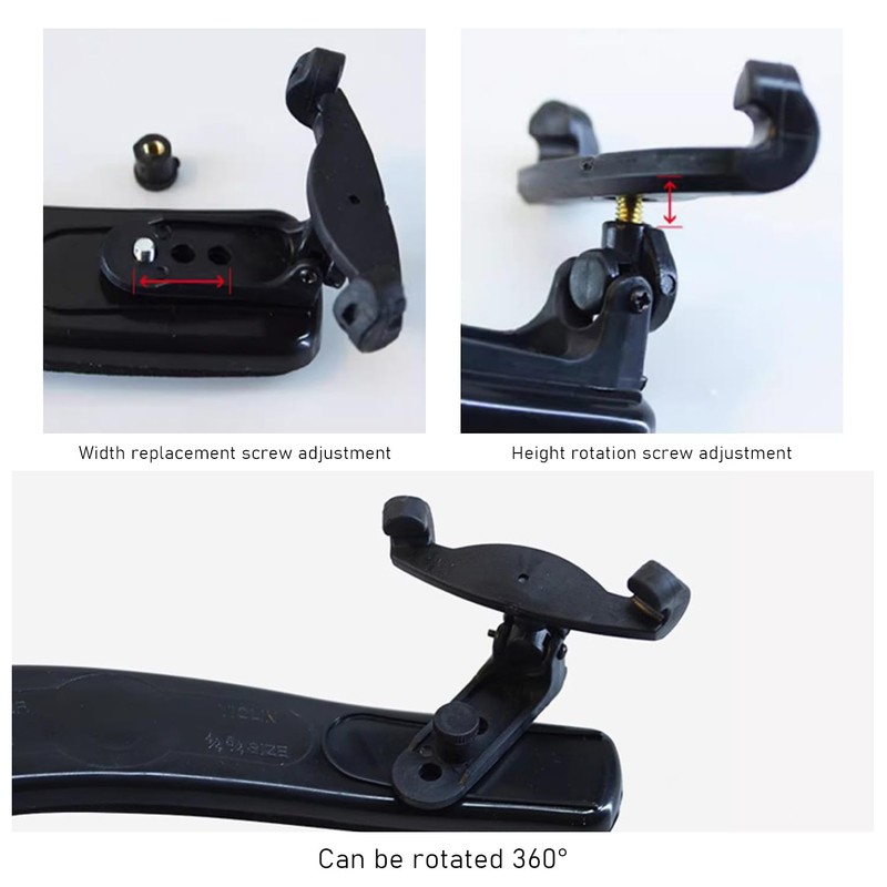 1 x violin shoulder support, 1 x violin silencer, violin
