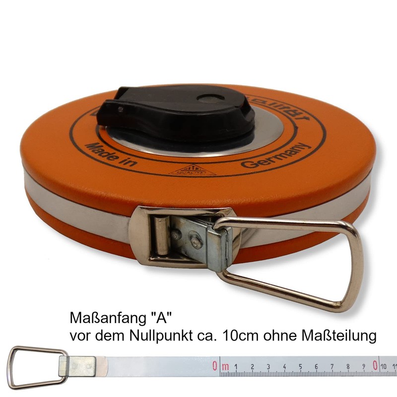 Steel Tape Measure 25 m with Millimetre Graduation in Platal
