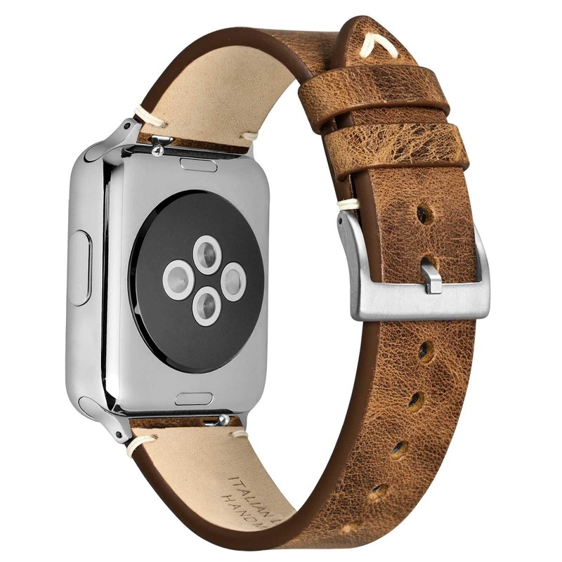 ANNEFIT Genuine Leather Watch Band, 0.7 inch (18 mm), 0.8