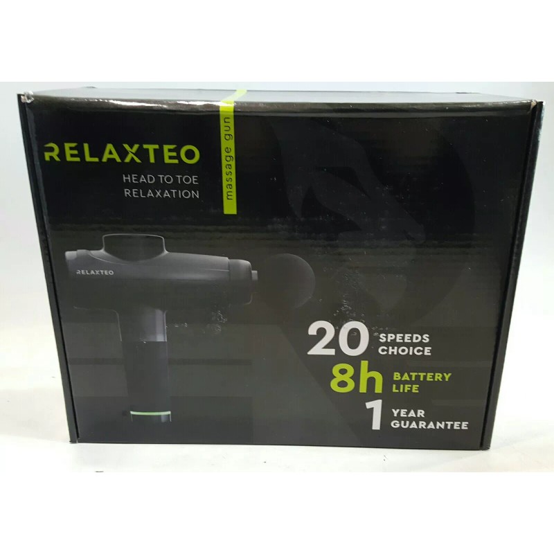 Relaxteo Percussion Muscle Massage Gun 100W 2500mAh Handheld Massage Gun