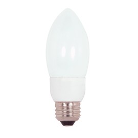 Satco S7323 7-Watt Medium Base Torpedo, 5000K, 120V, Equivalent to 40-Watt Incandescent Lamp