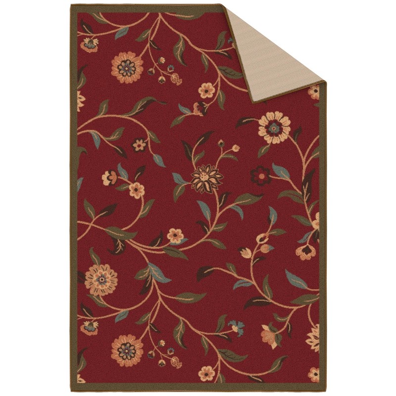 Ottomanson 3'3" x 4'7" Rugs for Living Room Floral Area