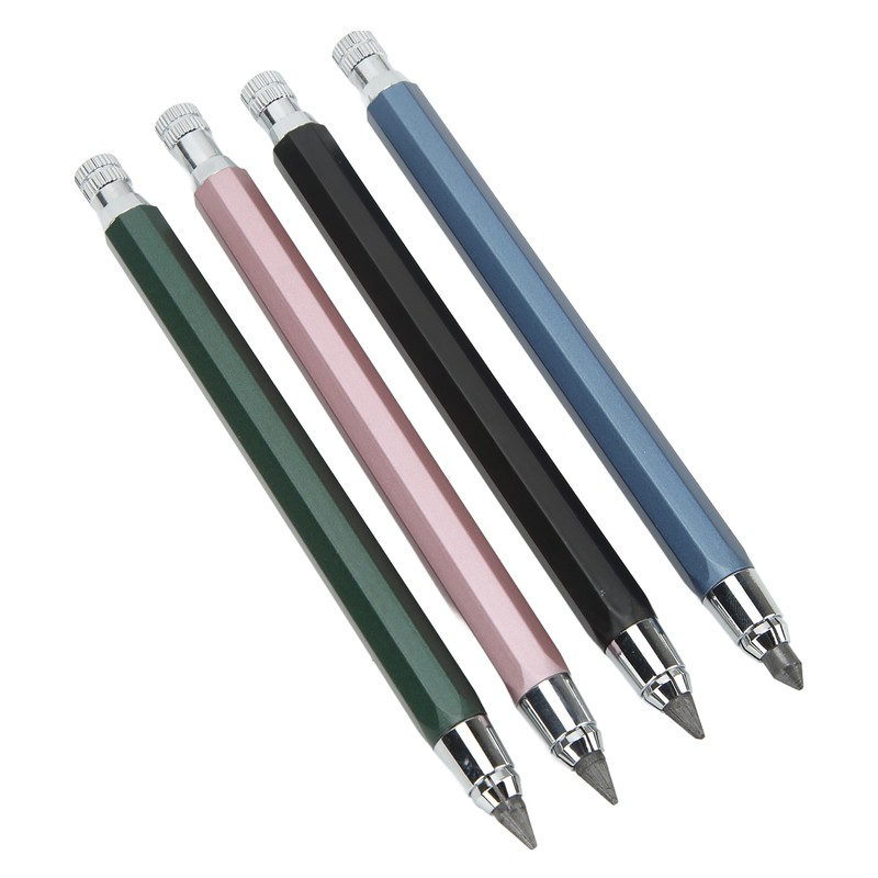 10Pcs Mechanical Carpenter Pencil Kit Automatic Woodworking Mark Pencil with