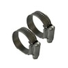 On1shelf W4 British Style Stainless Steel Hose Clamp x2 (White,
