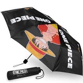 Get Trend Paraguas para niños, adolescentes, adultos, estable, resistente al viento, 110 cm de envergadura, paraguas de bolsillo, regalo para niñas y niños, Black One Piece, Gefaltete Länge: 25 cm