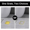 Bmvlffs 6 Inch Shower Drain Gold with Tile Insert Grate,