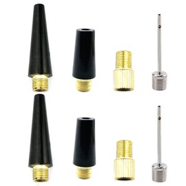 Fyazgop 8 Pcs Universal Ball Pump Needle Set – Inflating Adapters for Balls, Bikes & Inflatables – Metal Needles with Air Nozzle Compatibility – Essential Bike Pump Accessories for Quick Inflation