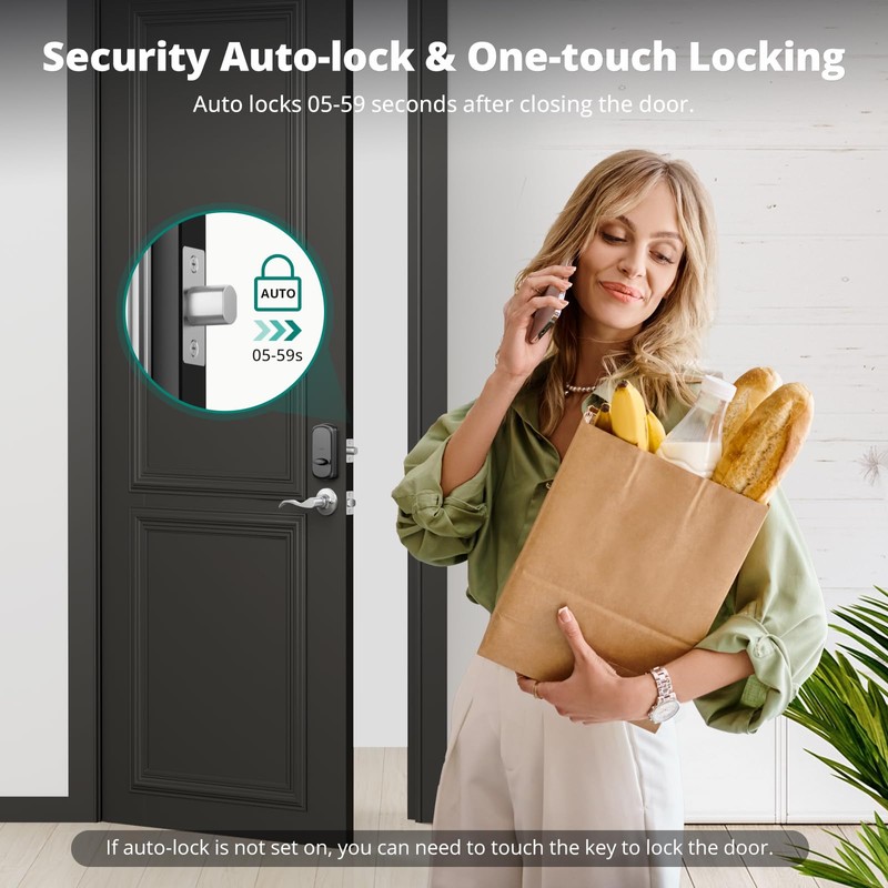 AkaGear DS10 Keyless Entry Door Lock with 2 Lever Handle,