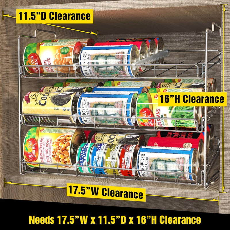 Deco Brothers Stackable Can Rack Organizer for Kitchen and Pantry,