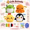 Animal Crochet Kit for Beginners – DIY Starter Set with