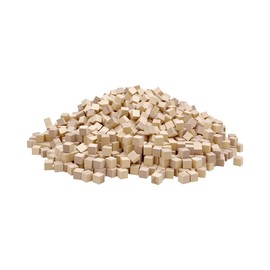 1cm Wood Blocks for Crafts, 500Pcs Unfinished Wood Cubes, Natural Pine Small Wood Square Blocks, Wooden Cubes for Arts Crafts and DIY Projects ﻿