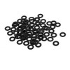 sourcingmap M4 x 8mm x 0.8mm Black Zinc Plated Flat
