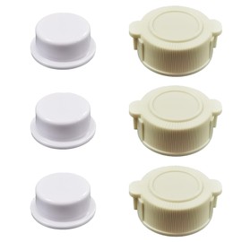4569 Pool Drain Plug Cap 1/3 inch Exhaust Valve Cap & Plug Replacement Fits for Intex Part No. 10043 & 10044 Pools Valve Cap and Plug Air Drain Plug Cap Seal for Pools (3 Pcs)