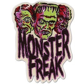 Monster Freak Frankenstein Zombie Werewolf Patch Embroidered Iron On Applique