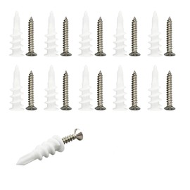 Drywall Anchors 10pcs 13*32mm Drywall Anchors Self-Drilling Drywall Anchors & Screws No Pre-Drilling Easy Installation No Pre-Drilled Holes,Holds up to 75 lbs,Perfect Anchor & Screw Set for Drywall