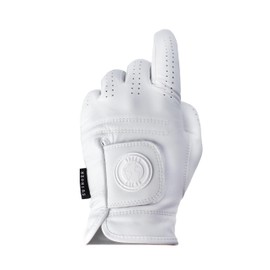 Green Swing Golf Glove White | Made from Cabretta Leather | Right & Left Handed Size Options | Mens Golf Glove (Medium, Left (for right handed golfers))