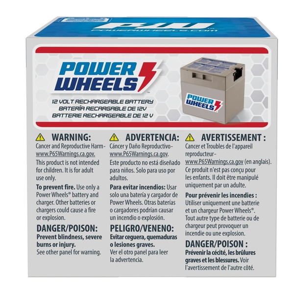 Power Wheels Fisher-Price Power Wheels 12-Volt Rechargeable Battery,replacement battery for Power Wheels ride-on vehicles