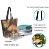 Fashion Pattern Extra Large Shoulder Grocery Tote Bag, Beautiful Forest