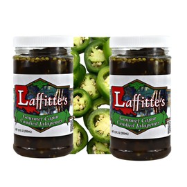 Laffitte's Sweet Candied Jalapeno Pepper Slices 12 Ounce Jar 2 Pack | Perfect Over Your Favorite Cheese and For Stuffing Your Bacon Wrapped Meats On The Grill | Add A Perfect Kick To Any Entree