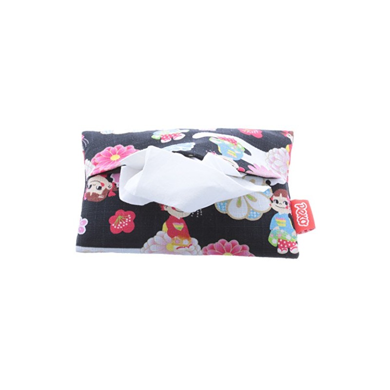 Peko-chan x Kyoto Cover Tissue Case, Black