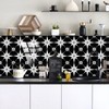 25 PCS Moroccan Style Tile Sticker, 4x4 Inch(10x10cm) Traditional DIY