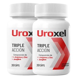 UROXEL (2 Frascos) Suplemento Alimenticio 100 Natural  30 Cpsulas  L-Arginina, Zinc, Crcuma, Jengibre                                                 
