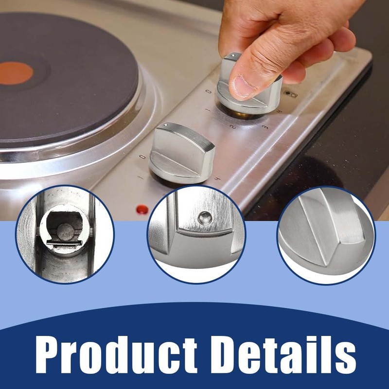 EIH1 6 pieces 6 mm switch knob, gas burner control