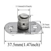 Meuey Lyot Sliding Door Roller, Stainless Steel, Silver, 2PCS, MET-88434