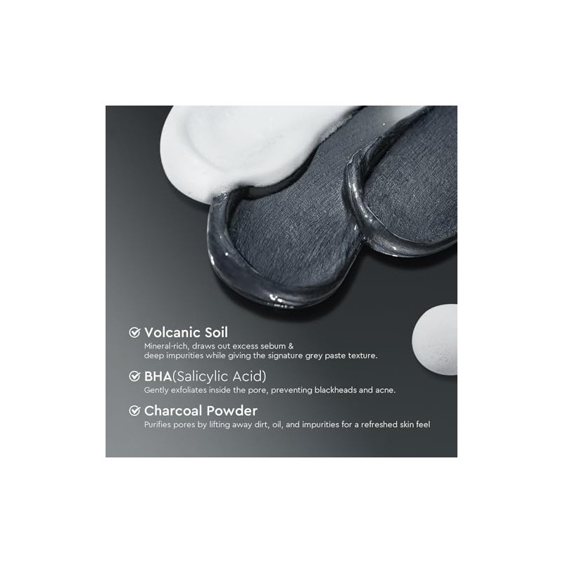 Limpiador Facial Limpieza Profunda Salicylic Acid Arcilla Volcánica Carbón Piel