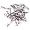100Pcs Hex Socket Head Cap Screws Galvanized Steel Screw Kit
