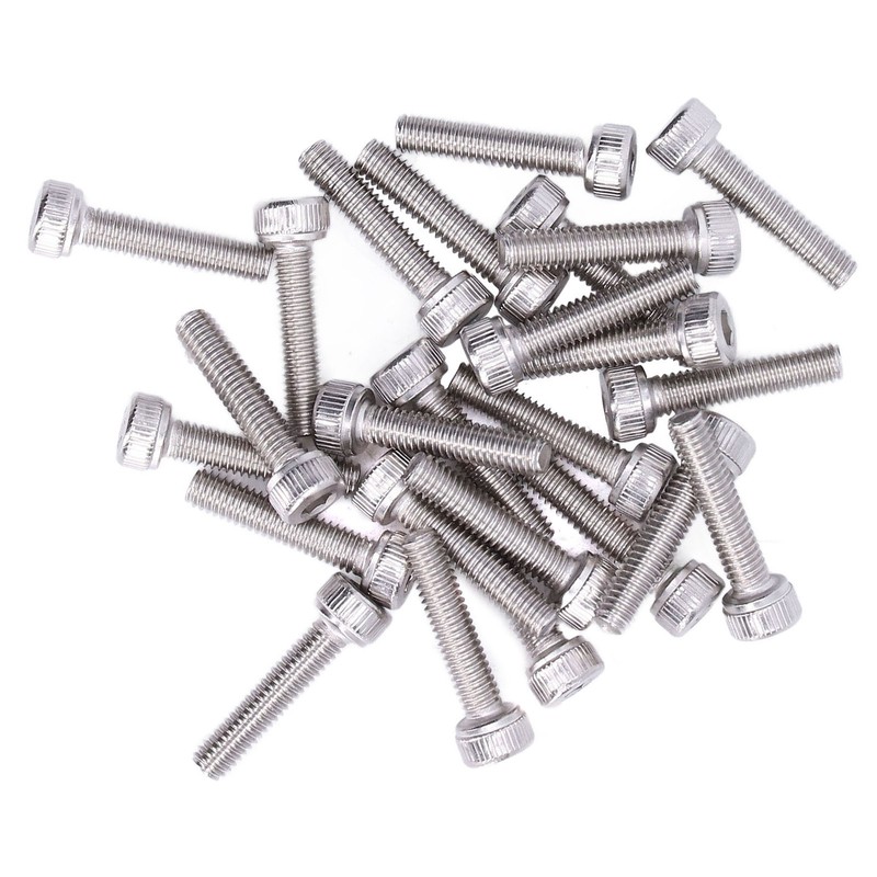 100Pcs Hex Socket Head Cap Screws Galvanized Steel Screw Kit